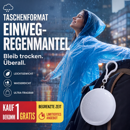 🔥Zeitlich begrenzte Aktion: 50% Rabatt🔥Einweg-Regenmantel in Mini-Kugelform (Kaufe 1, erhalte 1 gratis)