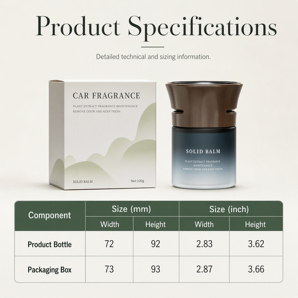 Premium Car Solid Aromatherapy Long-Lasting Air Freshener