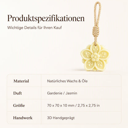 Hängender Duftwachs mit Gardenienduft