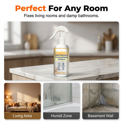 Spray-On Wall Repair Solution for Flaking & Dust