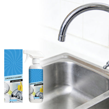 Leistungsstarkes Entkalkungsspray für Wasserhähne und Spülbecken