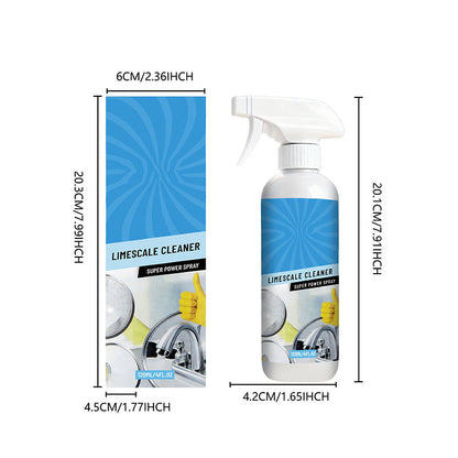 Leistungsstarkes Entkalkungsspray für Wasserhähne und Spülbecken