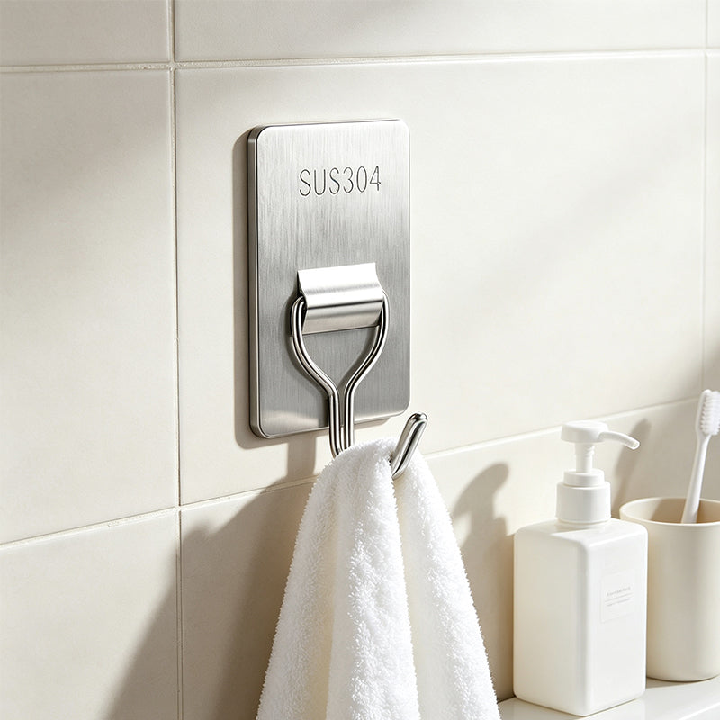 Edelstahl-Wandhaken ohne Bohren mit wasserdichter Befestigung