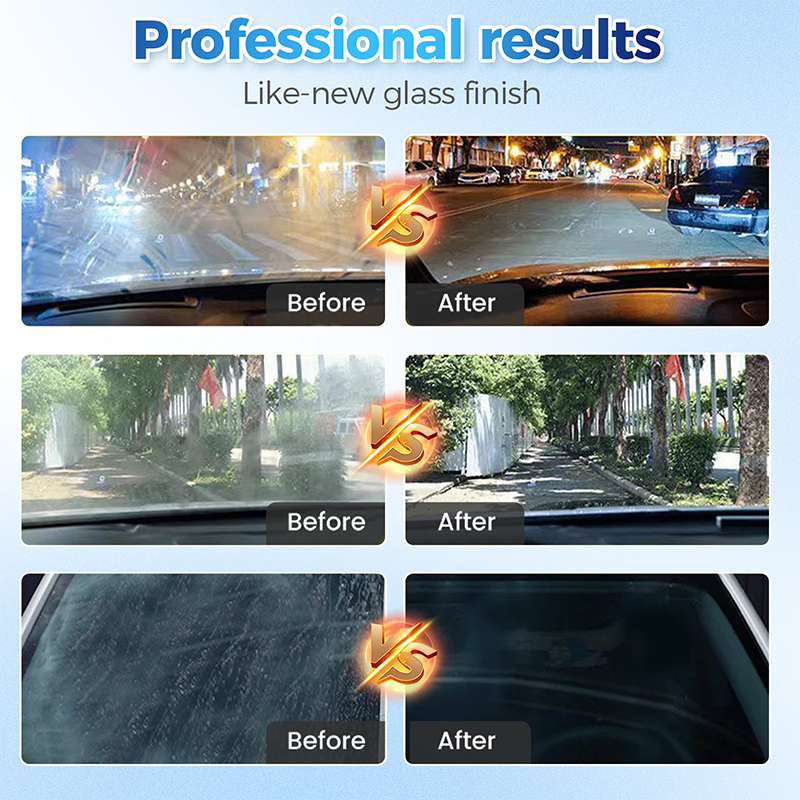 Set mit Polierflüssigkeiten für Autoglas🚗💎