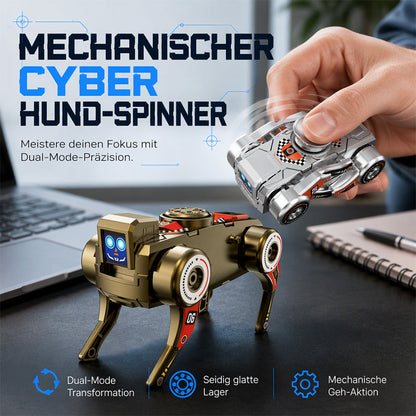 2-in-1 Aufziehbarer Roboter-Hund mit Verwandlungsfunktion & Fidget-Spinner