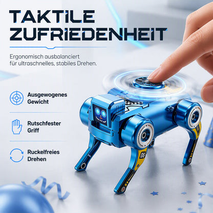 2-in-1 Aufziehbarer Roboter-Hund mit Verwandlungsfunktion & Fidget-Spinner