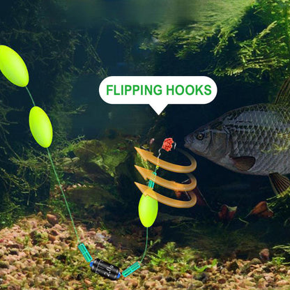 🎣 50% RABATT NU! 🔥 Självjusterande flytande fiskeset – flippande krokar, autohakning & ultrakänslig PE-lina – perfekt för sportfiske, mete och tuffa miljöer 🐟✨