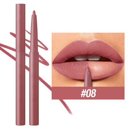 💄 Set Matite Labbra Opache Waterproof Retraibili 💋 12 Tonalità a Lunga Tenuta ✨ Finish Matte Vellutato Anti-Sbavature 💧 | Contorno e Riempimento Labbra Preciso 👄