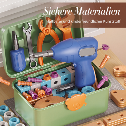 🧰 50 % RABATT⏰ Kinder DIY Werkzeugset, fördert handwerkliche Fähigkeiten🧩