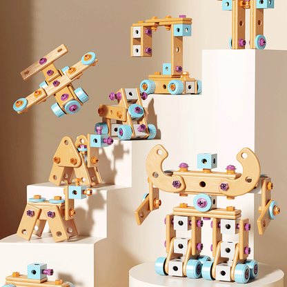 🧰 50 % RABATT⏰ Kinder DIY Werkzeugset, fördert handwerkliche Fähigkeiten🧩