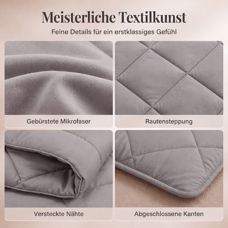 Steppbettwäsche-Set 3-teilig – Wolkenweich, ganzjährig warm! 🛏️ Rautensteppung hält Form, feuchtigkeitsregulierend, samtig weich ☁️