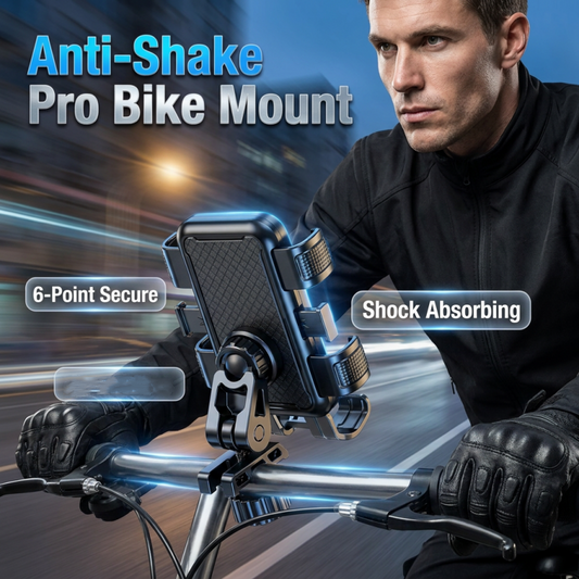 Verwacklungssichere Handyhalterung für Fahrräder und E-Bikes🚴♂️🔒