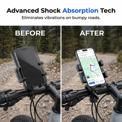 Anti-Shake Bike & E-Bike Phone Mount