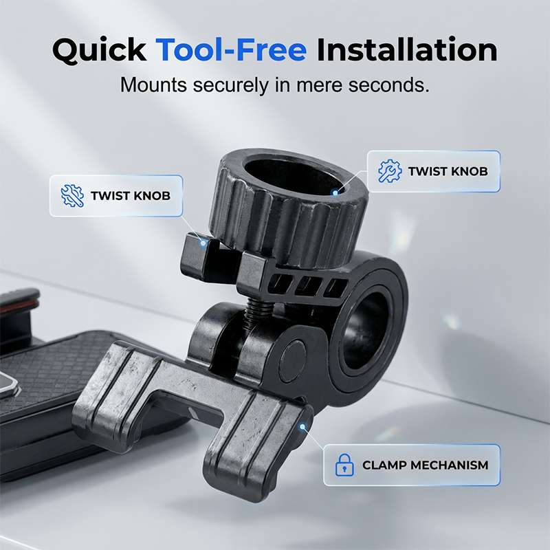 Anti-Shake Bike & E-Bike Phone Mount