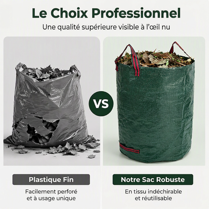 🔥50% DE RÉDUCTION ! 🍂 Sacs de jardin réutilisables, imperméables pour tous vos déchets verts
