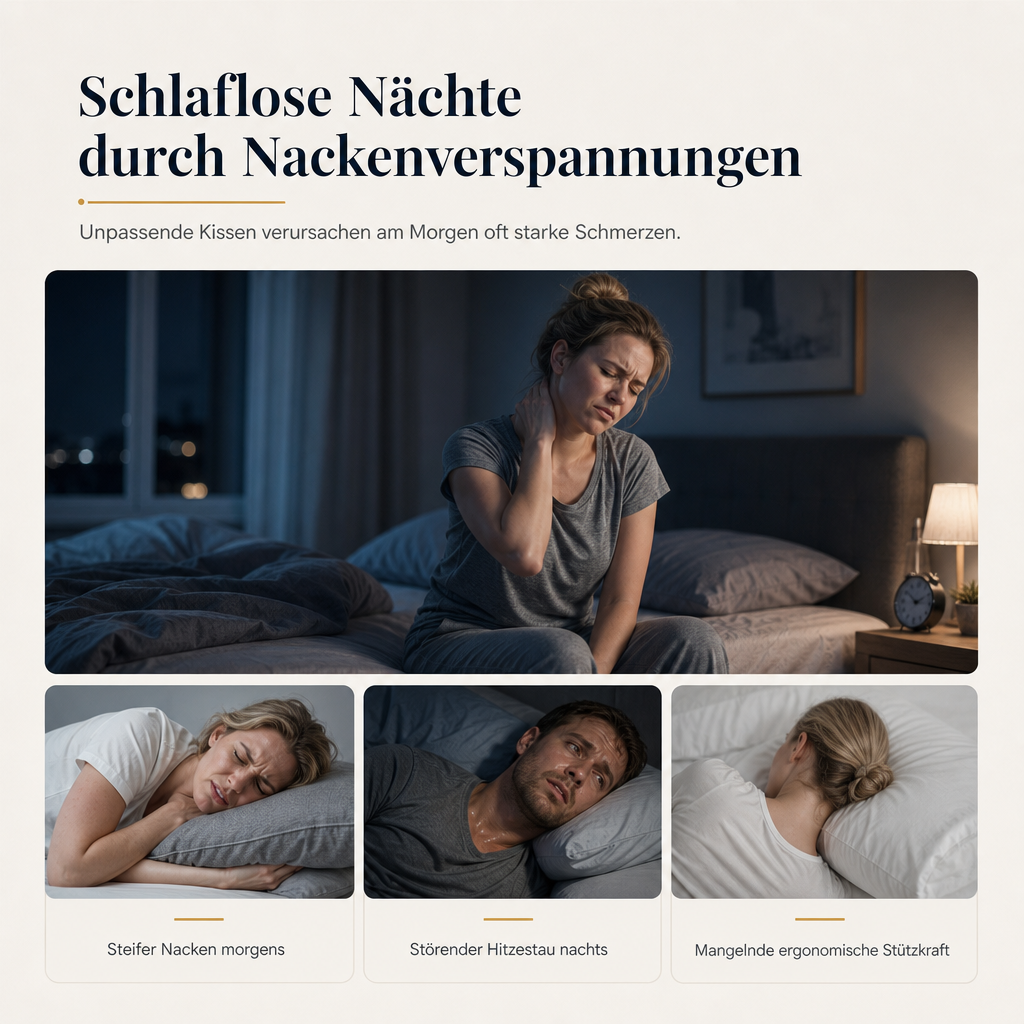 Komfortables Nackenkissen mit Kühleffekt