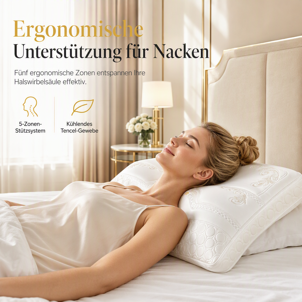 Komfortables Nackenkissen mit Kühleffekt