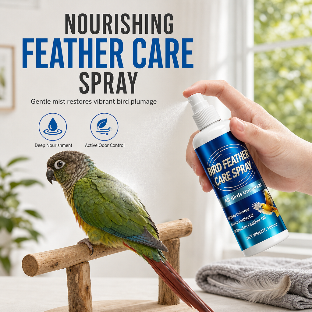 Pflege- und Desodorierungsspray für Vogelfedern
