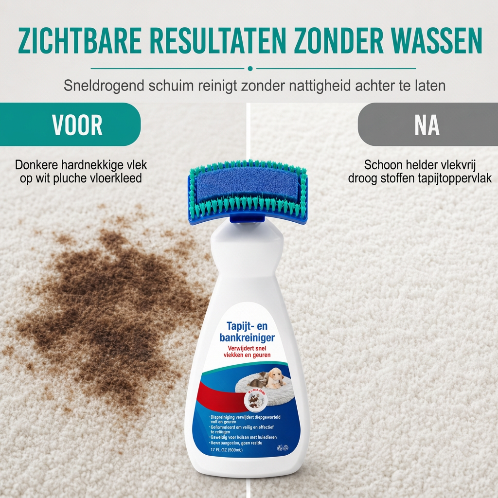 🔥AKTION: MEHR ALS 50.000 VERKAUFTE EXEMPLARE✨Wasserfreier Reiniger mit Bürstenschaum, entfernt Flecken sofort💰✅