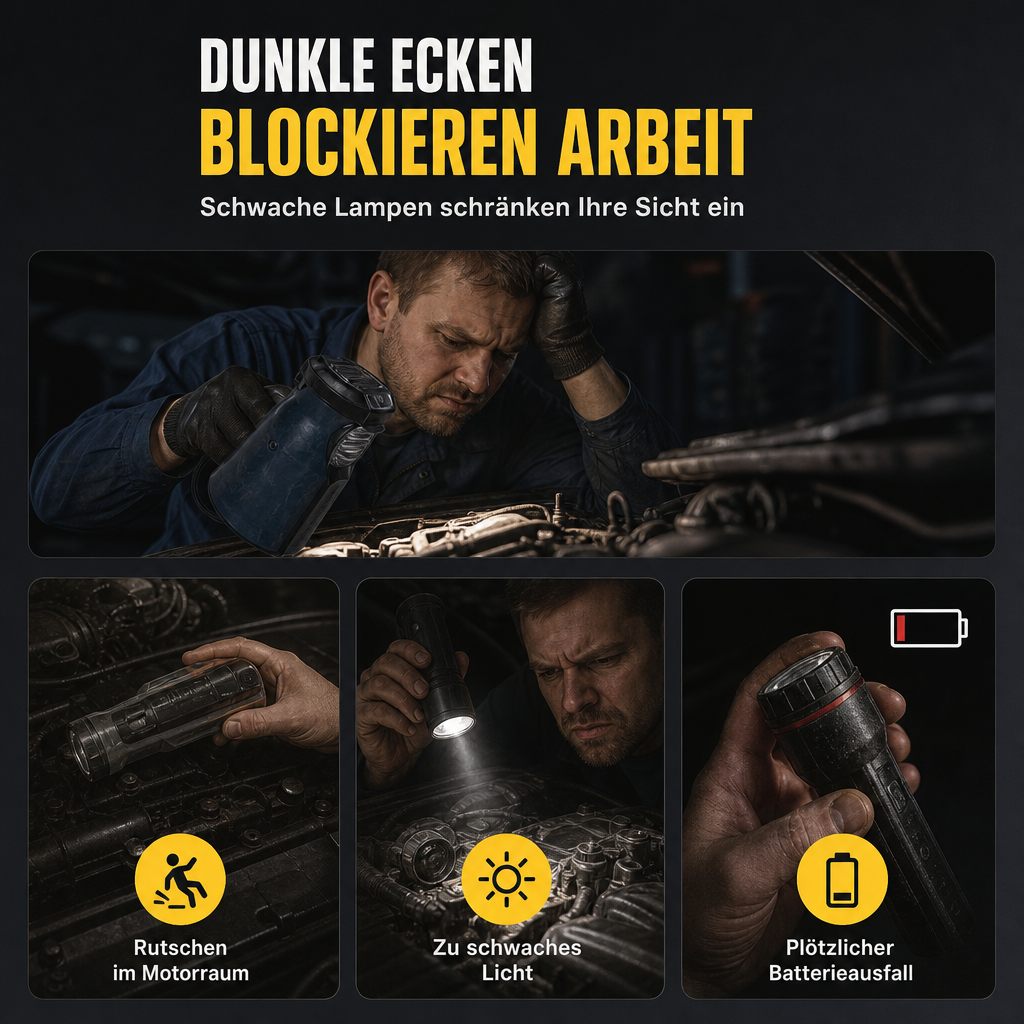 Tragbare multifunktionale Arbeitsleuchte für den Außenbereich🔦✨
