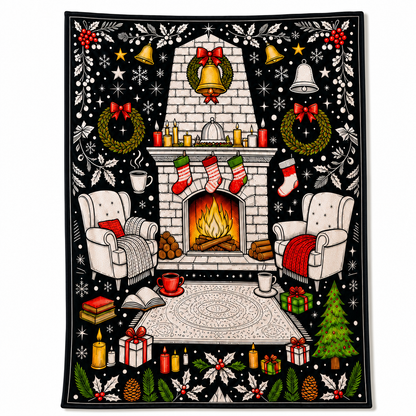 DIY Christmas Coloring Blanket