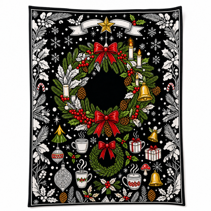 DIY Christmas Coloring Blanket