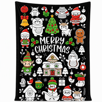 DIY Christmas Coloring Blanket