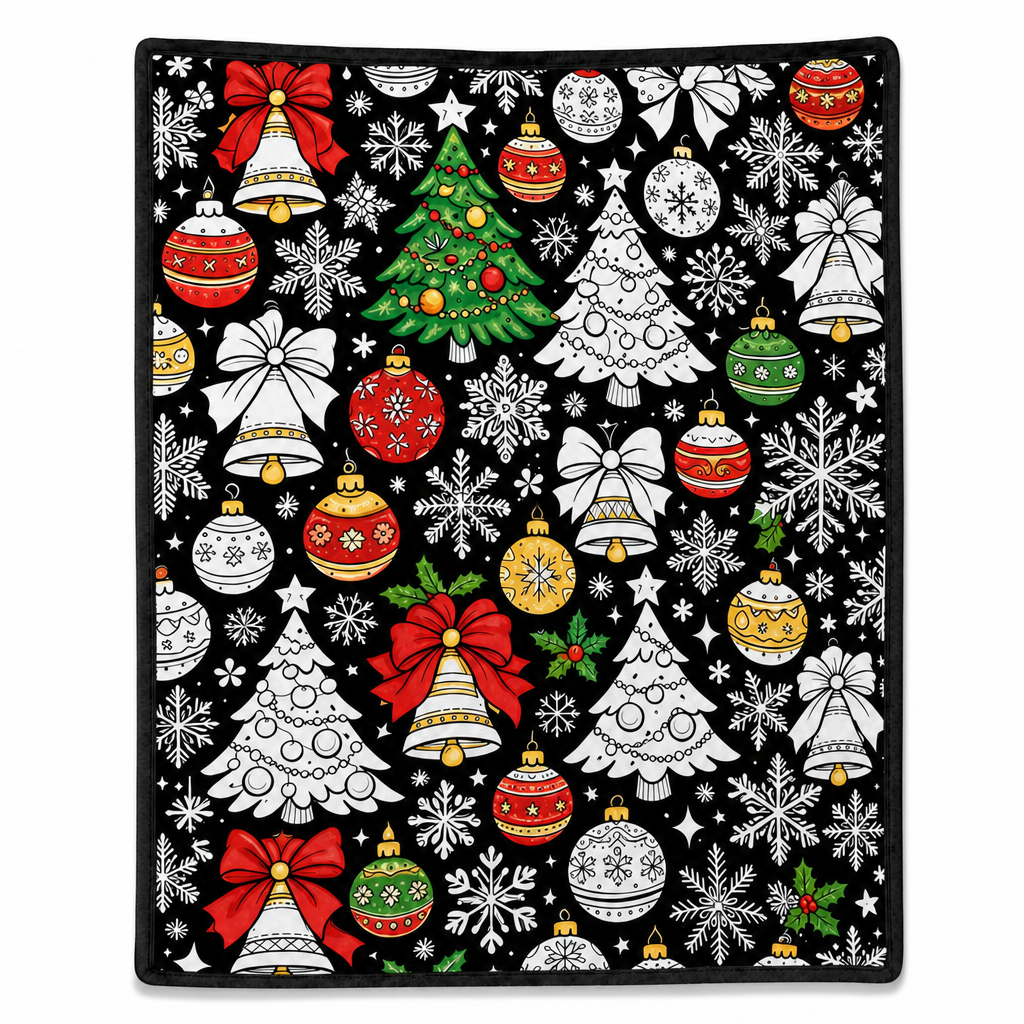 DIY Christmas Coloring Blanket
