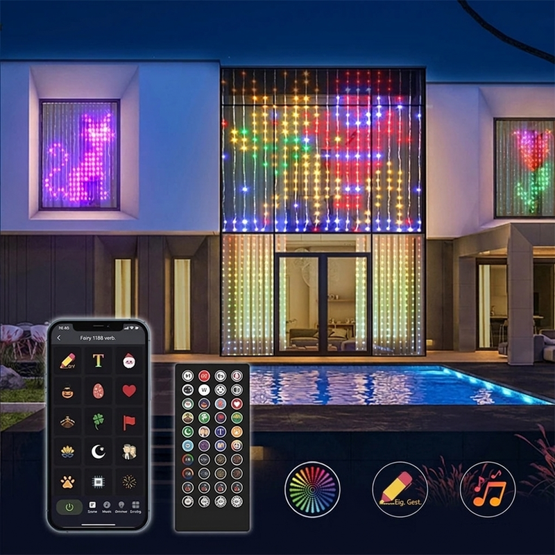 📢📢50% RABATT !!⏰Wasserdichte LED Vorhänger Lichterkette
