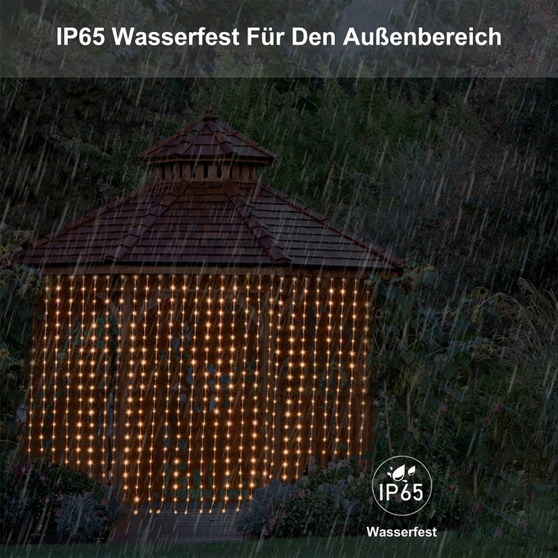 📢📢50% RABATT !!⏰Wasserdichte LED Vorhänger Lichterkette