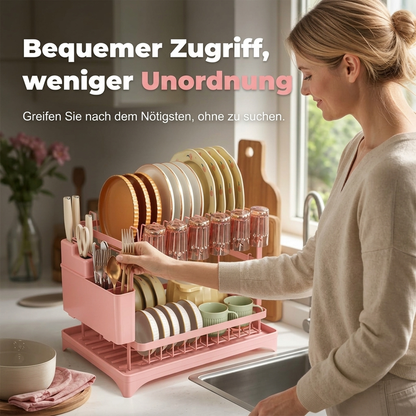 Platzsparende Abtropfgestell für die Küche🍽️✨