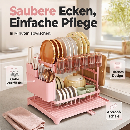 Platzsparende Abtropfgestell für die Küche🍽️✨