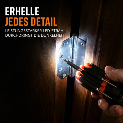 🔧 50% RABATT! 💡 Multifunktionaler Schraubendreher-Satz – Mit LED-Licht & vielseitig ✨