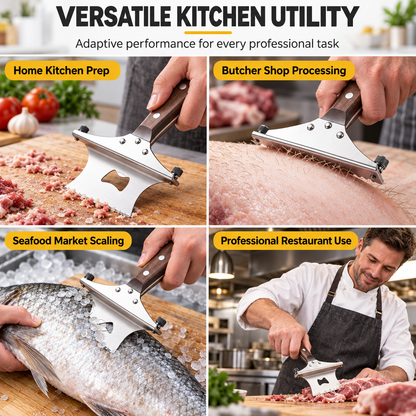 Handgefertigter Metall-Schweinehaarschaber für den Haushalt und die Küche🐟✨