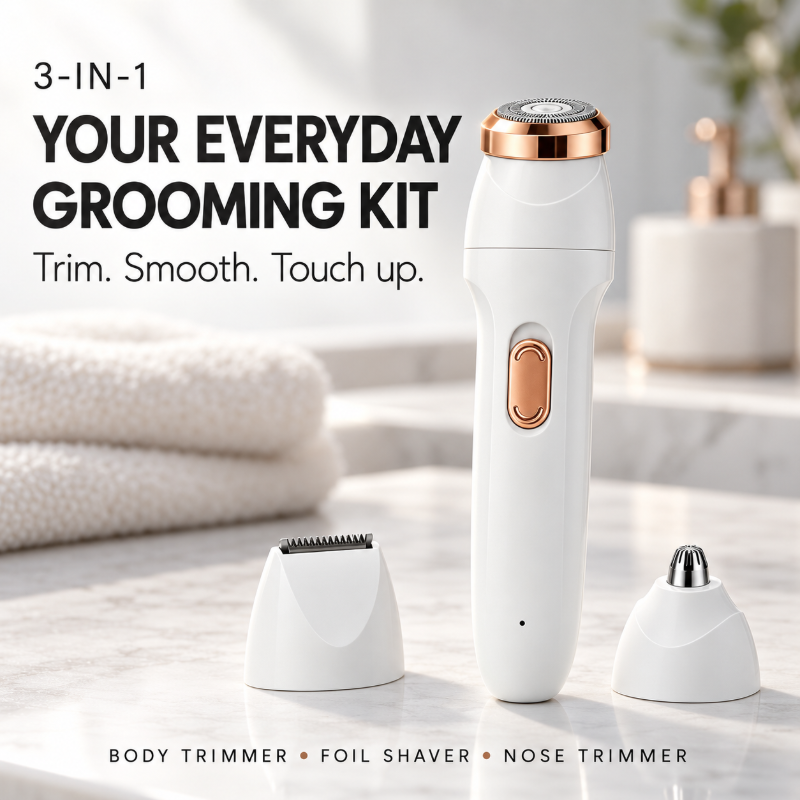 🎁🔥Weihnachtsangebot: 50 % Rabatt! 🥰♥️Multifunktionaler, wiederaufladbarer 3-in-1-Elektrotrimmer, sowohl für Männer als auch für Frauen geeignet – kann für Achselhaare, Augenbrauen, Beinhaare, Armhaare, Brusthaare, Schamhaare usw. verwendet werden.