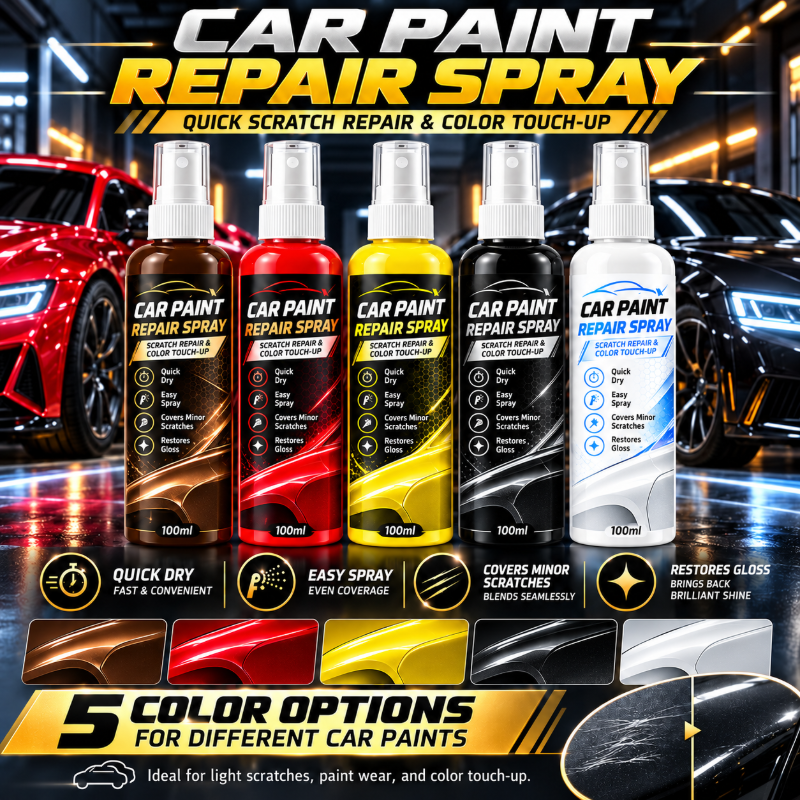 🎁🔥 In verschiedenen Farben erhältlich – Kratzer-Reparaturspray für Autos, für leichte Kratzer und schnelle Ausbesserungen. 🥰