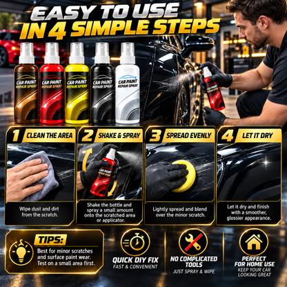 🎁🔥 In verschiedenen Farben erhältlich – Kratzer-Reparaturspray für Autos, für leichte Kratzer und schnelle Ausbesserungen. 🥰