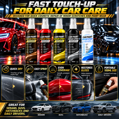 🎁🔥 In verschiedenen Farben erhältlich – Kratzer-Reparaturspray für Autos, für leichte Kratzer und schnelle Ausbesserungen. 🥰