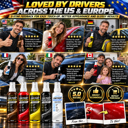 🎁🔥 In verschiedenen Farben erhältlich – Kratzer-Reparaturspray für Autos, für leichte Kratzer und schnelle Ausbesserungen. 🥰