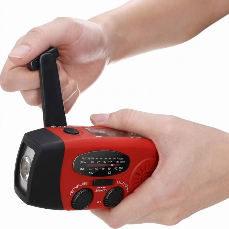 🏕️ 📻 Careluxpro Multifunktionales Tragbares Solar-Notfallradio – Powerbank, Handkurbel & Katastrophenvorsorge