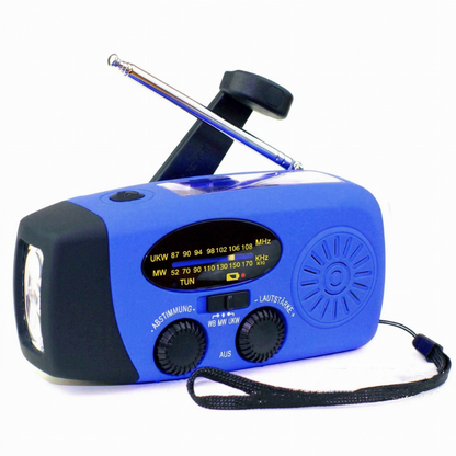 🏕️ 📻 Careluxpro Multifunktionales Tragbares Solar-Notfallradio – Powerbank, Handkurbel & Katastrophenvorsorge
