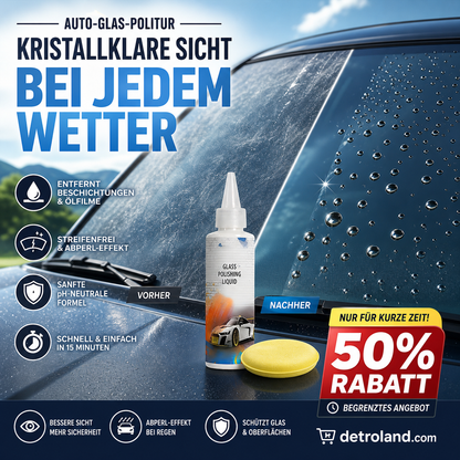 Set mit Polierflüssigkeiten für Autoglas🚗💎
