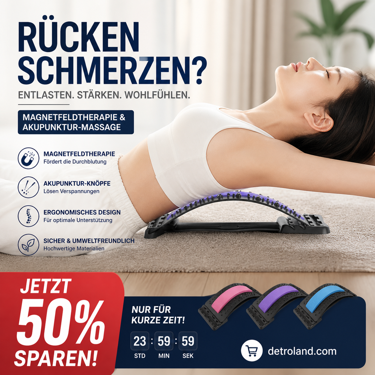 Magnetischer Massage- und Dehnungsapparat mit Rich-Text-Editor✨