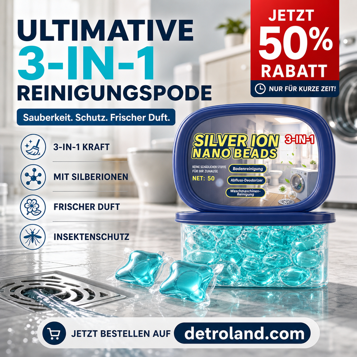 🔥 Heute -50 %! 🏡 Reinigungs- & Schädlingsschutz-Perlen