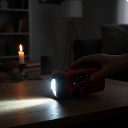 🏕️ 📻 Careluxpro Multifunktionales Tragbares Solar-Notfallradio – Powerbank, Handkurbel & Katastrophenvorsorge